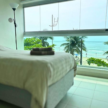 Apartamento Vista Para O Mar E Pe Na Areia Guarujá Dış mekan fotoğraf