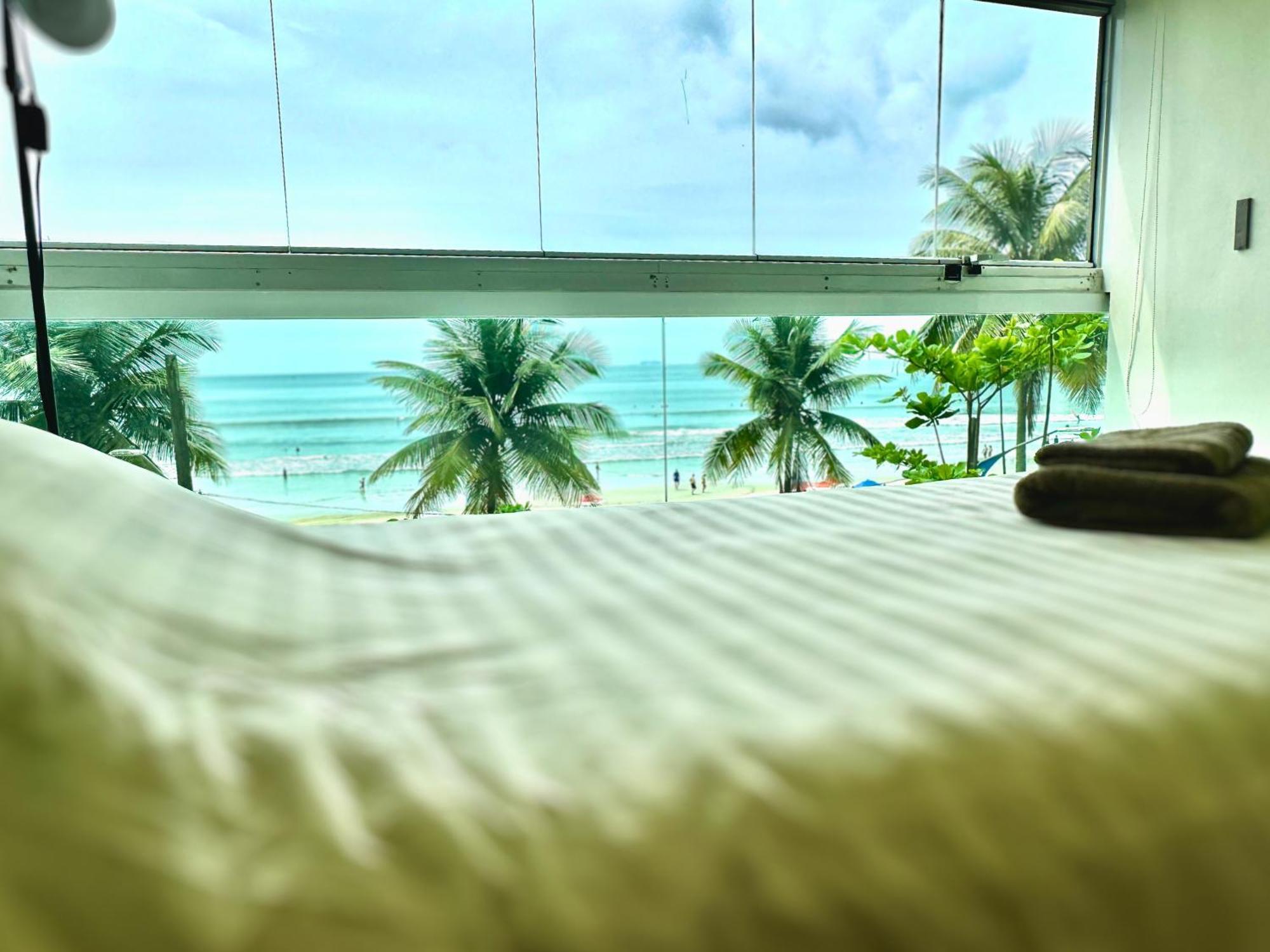 Apartamento Vista Para O Mar E Pe Na Areia Guarujá Dış mekan fotoğraf